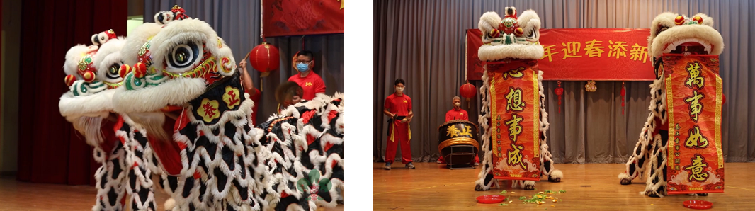 Students were thrilled by the amazing footwork of our Yeung Ching Scouts Lion Dance Troupe as they set everyone’s hearts palpitating with excitement.