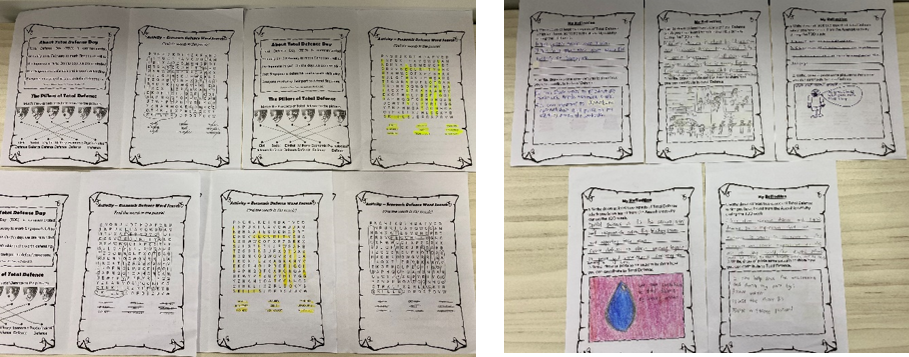 Pupils’ reflections to consolidate their TDD learning experiences in the TDD booklets.